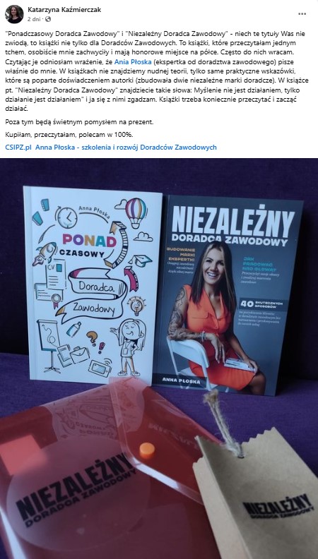 Książka "Niezależny Doradca Zawodowy" + webinar o pieniądzach i zarabianiu