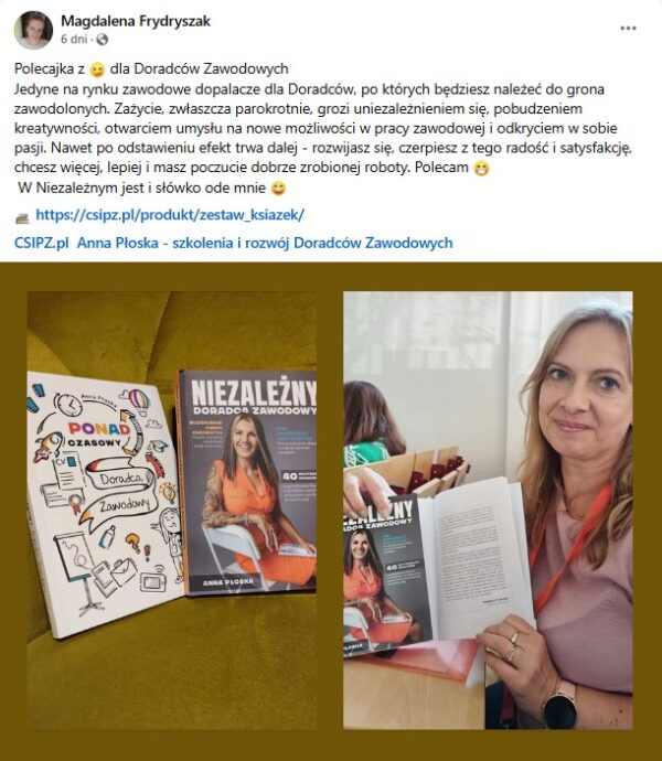 Książka "Niezależny Doradca Zawodowy" + webinar o pieniądzach i zarabianiu